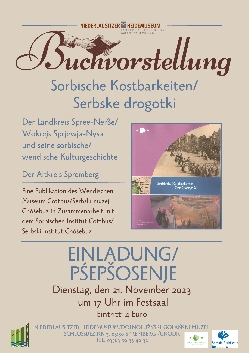 Bild 1: Plakat Sorbische Kostbarkeiten, Quelle: Niederlausitzer Heidemuseum 