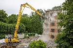 Bild 1: Abriss Wohnheim, Quelle: Landkreis Spree-Nei�e/Wokrejs Sprjewja-Nysa