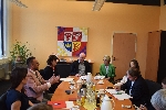 Bild 1: Gesprch in der Forster Kreisverwaltung, Quelle: LK SPN
