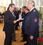 Bild 1: Auszeichnungsveranstaltung der Freiwilligen Feuerwehr / 