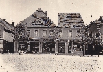 Bild 1: Historisches Foto aus Spremberg, hier Am Markt 13/14 (heutiges City-Center, links im Bild Jägerstraße) / Kreisbibliothek Spree-Neiße