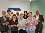 Bild 1: Den Vereinsmitgliedern Rüdiger Albert, Prof. Dr. Holm Große, Jeanette Schneider, Holger Bartsch, Dorit Köhler, Martina Greib, Ingrid Franke und Dr. Bernd Rehahn (v.l.n.r.) konnte an diesem Ta