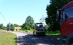 Bild 1: Straßenbaumaßnahmen an der K 7123 Ortsausgang Steinitz Richtung Drebkau / Untere Straßenbaubehörde des Landkreises Spree-Neiße