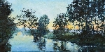 Bild 1: Bild, l auf Leinwand 40x80 cm, Liwia Litecka Morgendmmerung in Grieen, Quelle: Quelle: Landkreis Spree-Neie
