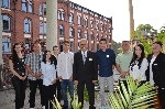 Bild 1: Kristin Birkner, Andreas Helbig, Sarah Gebauer, Gina Gierschner, Leon Cetinkaya, Landrat Harald Altekrger, Stephan Faber, Andreas Hhn, Kati Maria Mauersberger und Stefanie Gottschalk. (v.l.), Quelle: Landkreis SPN
