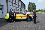 Bild 1: rztlicher Leiter Rettungsdienst Spree-Neie Maik Khler, Franziska Aurich, stellv. rztlicher Leiter Rettungsdienst Spree-Neie Martin Duda, Landrat Harald Altekrger (v.l.n.r.), Quelle: Pressestelle 