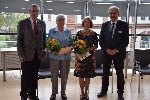 Bild 1: v.l.n.r. Vorsitzender des Kreisseniorenbeirats Herr Dr. Gert-Dieter Andreas, Frau Irmgard Cofalla, Frau Barbara Tpfer, Landrat Harald Altekrger, Quelle: Pressestelle Landkreis SPN
