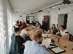 Workshop in der KiJuWo: Auszubildende des Landkreises beim Argumentationstraining Landkreis Spree-Neiße/Wokrejs Sprjewja-Nysa