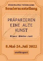 Bild 1: Plakat der Sonderausstellung Prparieren - eine alte Kunst , Quelle: Niederlausitzer Heidemuseum