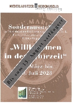 Bild 1: Plakat zur Uhrenausstellung im Niederlausitzer Heidemuseum , Quelle: Landkreis Spree-Neiße/Wokrejs Sprjewja-Nysa