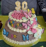 Bild 1: Eine Torte zum 30. Geburtstag gab es bei der Internationalen Kulinarischen Meile. , Quelle: Landkreis Spree-Neiße/Wokrejs Sprjewja-Nysa