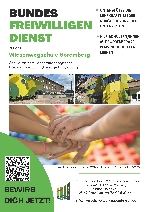 Bild 1: Poster Bundesfreiwilligendienst Wiesenwegschule, Quelle: Landkreis Spree-Neiße/Wokrejs Sprjewja-Nysa
