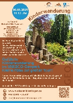 Bild 1: Plakat Kinderwanderung , Quelle: UNESCO-Global Geopark Muskauer Faltenbogen