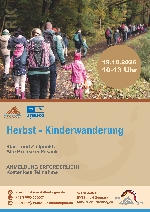 Bild 1: Plakat herbstliche Kinderwanderung, Quelle: UNESCO-Global Geopark Muskauer Faltenbogen