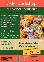 Bild 1: Plakat Osterworkshop, Quelle: Landkreis Spree-Nei�e/Wokrejs Sprjewja-Nysa