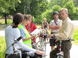 Bild 1: Radfahrer-Befragung im Landkreis Spree-Neiße / Andrea Tiffe, TMB