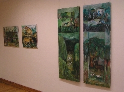 Bild 1: Sigrid Bolduan zeigt ihre Kunstwerke / Heidemuseum Spremberg
