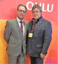 Bild 2: AGEG Generalsekretr Martn Guillermo Ramrez und AGEG Vizeprsident Dieter Friese (v.l.), Quelle: Euroregion Spree-Neie-Bober/AGEG