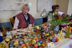 Bild 1: Ostereiermarkt im Niederlausitzer Heidemuseum, Quelle: Eckbert Kwast