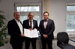 Bild 1: Dieter Perko, Harald Altekrger und Torsten Schwieg , Quelle: Pressestelle des Landkreises Spree-Neie