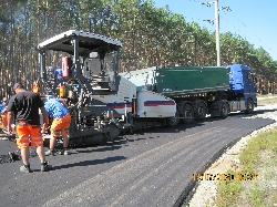 Bild 1: Leistungsfahrt des Einbauzuges 1, Quelle: Landkreis Spree-Neie