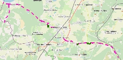 Bild 4: Kerngebiet 7  L52 Entlang der L52 angrenzend an die Landkreisgrenze zu OSL bei Casel Richtung Golschow ber Drebkau/Drjowk  Raakow  Merkur  Jehserig  Rehnsdorf mit Anschluss an den Wildschweinabwehrschutzz