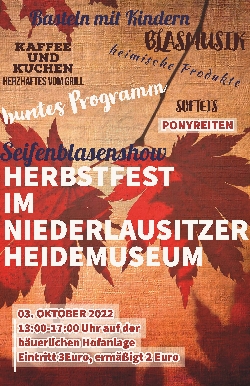 Plakat Herbstfest Niederlausitzer Heidemuseum
