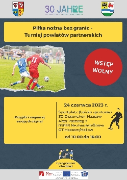 Bild 2: Plakat Fuballturnier 24.06.2023 polnisch, Quelle: Landkreis Spree-Neie/Wokrejs Sprjewja-Nysa