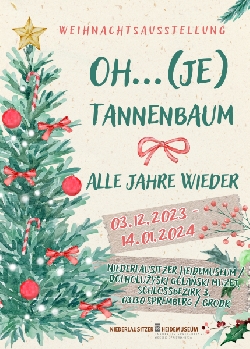 Bild 1: Plakat Weihnachtsausstellung, Quelle: Niederlausitzer Heidemuseum
