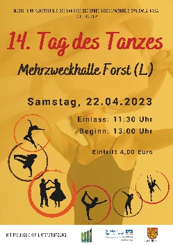 Bild 1: Plakat Tag des Tanzes, Quelle: Landkreis Spree-Neie/Wokrejs Sprjewja-Nysa