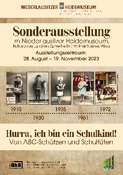 Bild 1: Sonderausstellung zum ersten Schultag, Quelle: Niederlausitzer Heidemuseum