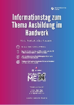 Bild 1: Flyer Infotag Ausbildung im Handwerk, Quelle: Handwerkskammer Cottbus