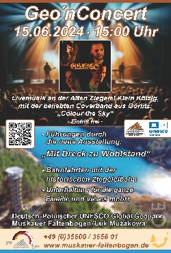 Bild 1: Plakat Geo'nConcert, Quelle: EVTZ mbH Geopark Muskauer Faltenbogen