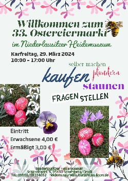 Bild 1: Plakat 33. Ostermarkt, Quelle: Landkreis Spree-Neie/Wokrejs Sprjewja-Nysa