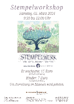 Bild 1: Plakat Stempelworkshop, Quelle: Landkreises Spree-Neie/Wokrejs Sprjewja-Nysa