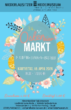 Bild 1: Plakat Ostereiermarkt, Quelle: Landkreis Spree-Neie/Wokrejs Sprjewja-Nysa