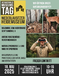 Bild 1: Plakat Internationaler Museumstag , Quelle: Landkreis Spree-Neie/Wokrejs Sprjewja-Nysa