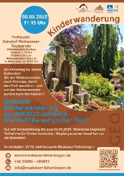 Bild 1: Plakat Kinderwanderung , Quelle: UNESCO-Global Geopark Muskauer Faltenbogen