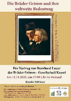 Bild 1: Plakat Vortrag Brder Grimm, Quelle: Landkreis Spree-Neie/Wokrejs Sprjewja-Nysa