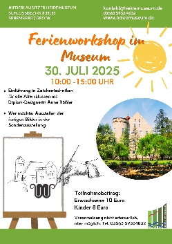 Bild 1: Plakat Ferienworkshop im Grnen , Quelle: Niederlausitzer Heidemuseum