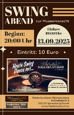 Bild 2: Plakat Swing-Abend mit Michael Apel, Quelle: Landkreis Spree-Neie/Wokrejs Sprjewja-Nysa