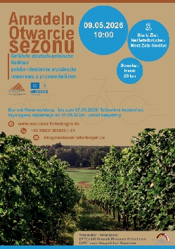 Bild 1: Plakat Anradeln im Geopark, Quelle: UNESCO-Global Geopark Muskauer Faltenbogen