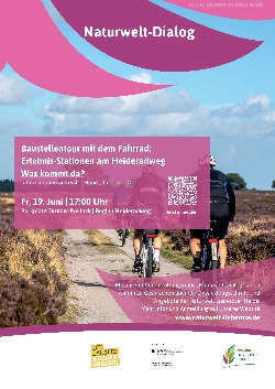 Bild 1: Plakat Baustellen-Radtour , Quelle: Naturwelt Lieberose Heide GmbH