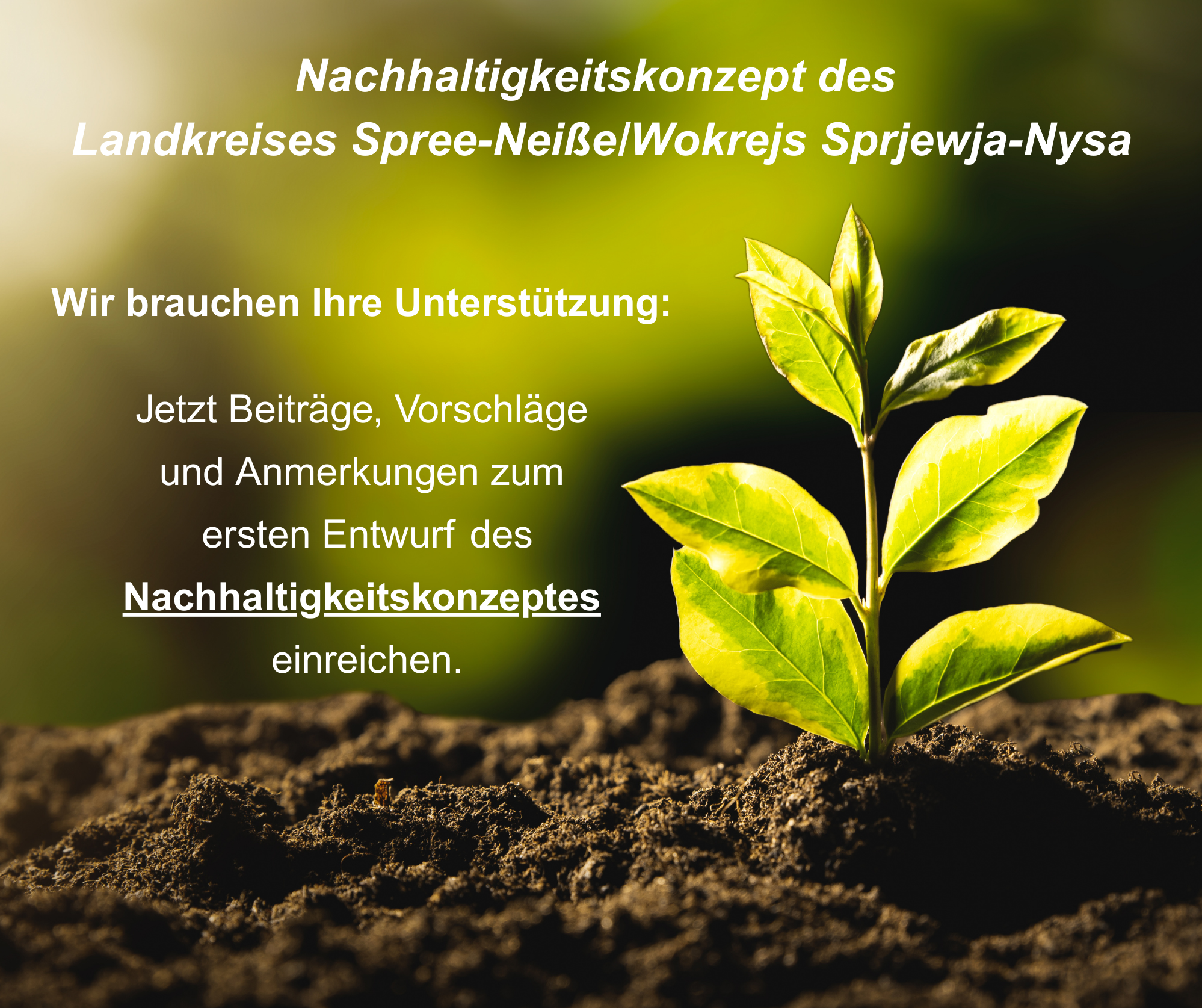 Nachhaltigkeitskonzept Landkreis Spree-Neie/Wokrejs Sprjewja-Nysa / canva.com